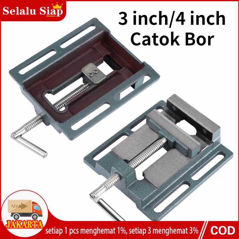 Ragum Catok Bor Duduk 4&quot; / 3&quot; Catok Bor Duduk