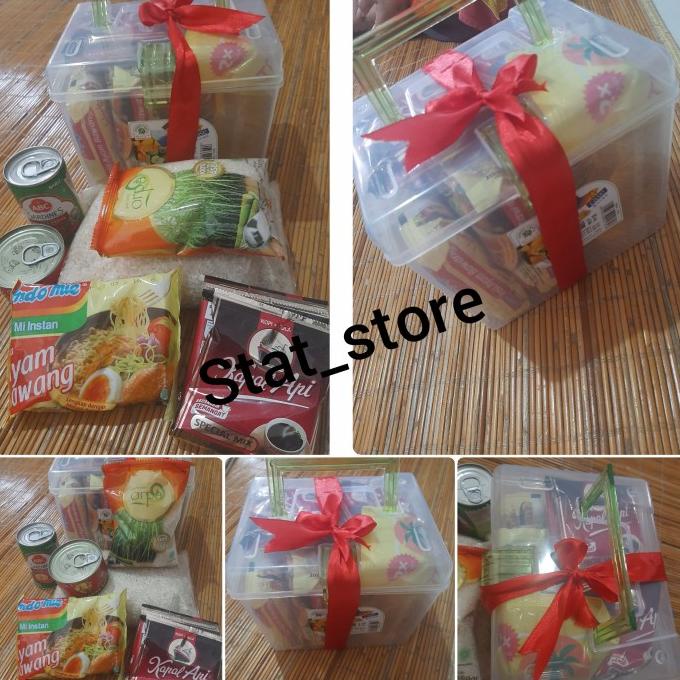 Best Product Parcel Sembako Box Mini/Hampers Sembako/Hampers/Souvenir/seserahan /hantaran sembako le