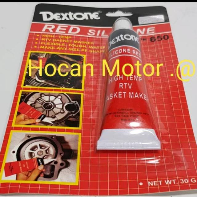 

LEM PAKING DEXTON SILICONE RED LEM MERAH