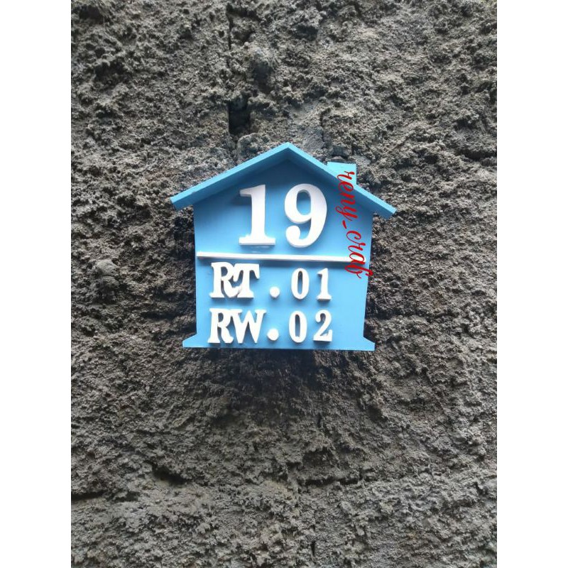 Nomor Rumah Custom Nomor Rumah Murah Papan Alamat Rumah Nomor Rumah Unik