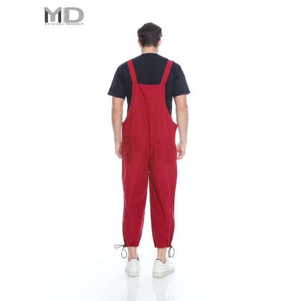 baju kodok marun overall unisex pria wanita bahan canvas