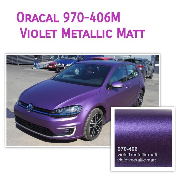 

Stiker mobil wrap Oracal 970 406 Violet Metallic Matt