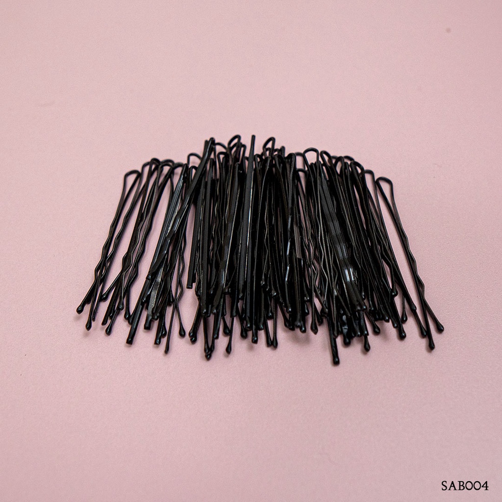 [SIAP KIRIM] BOBBY PIN JEPIT LIDI HITAM AKSESORIS RAMBUT WANITA SAB004