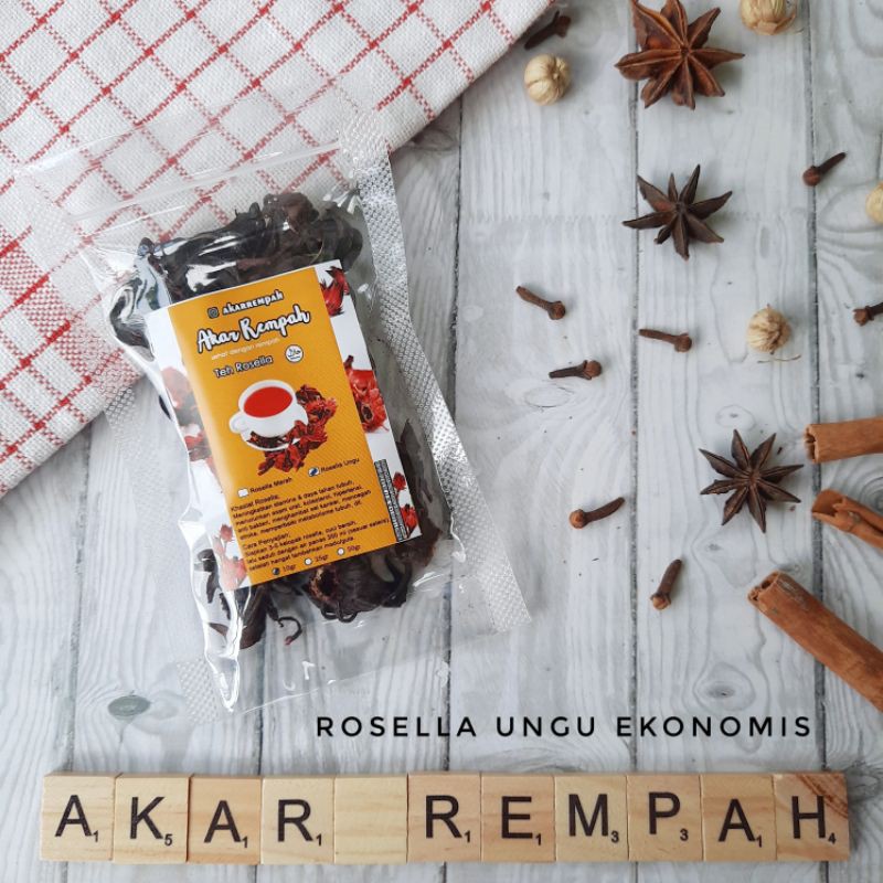 

Akarrempah Bunga Rosella Ungu Kering Kemasan Kecil / Herbal Asam Urat / Isikeranjangmu