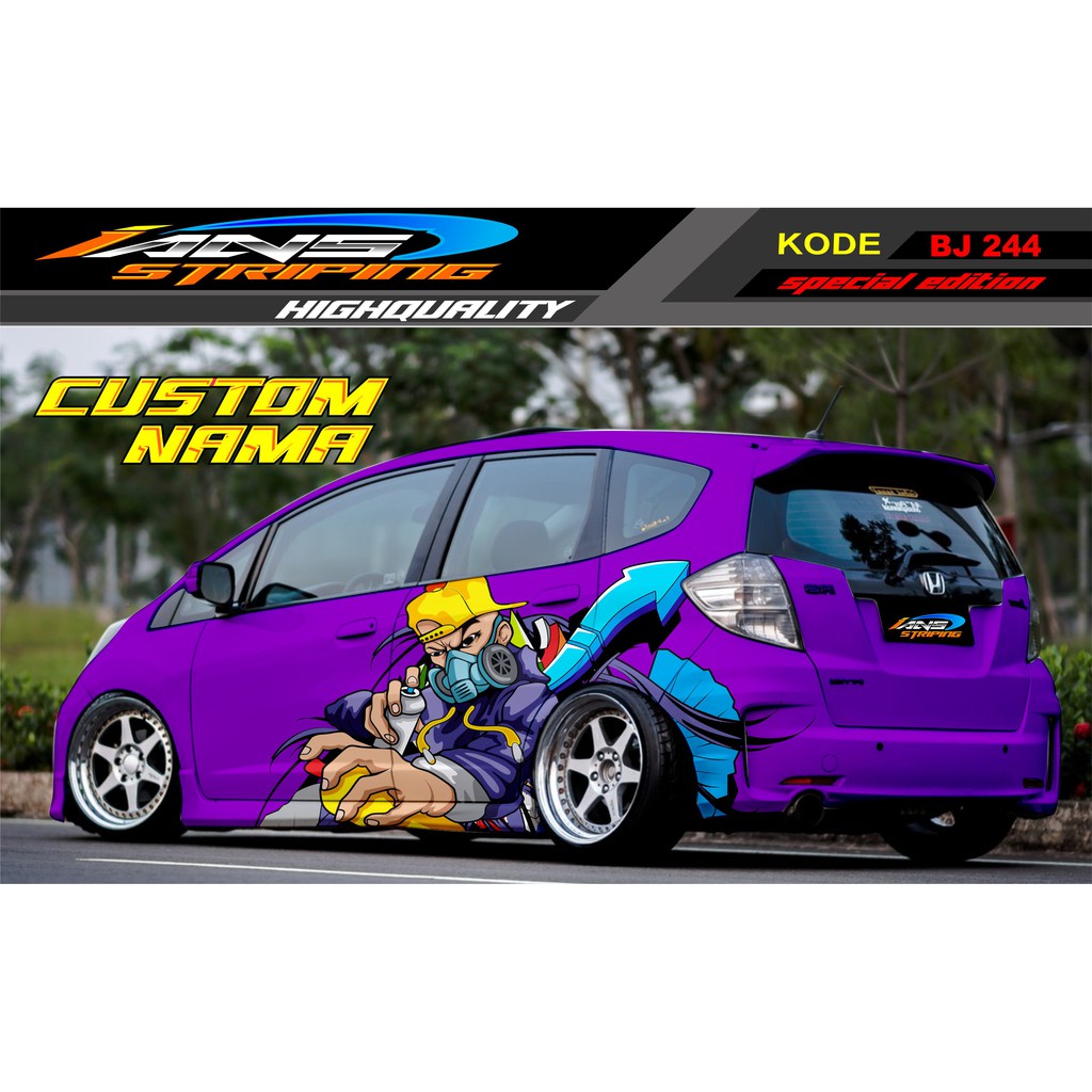 STICKER MOBIL HONDA JES JAZZ