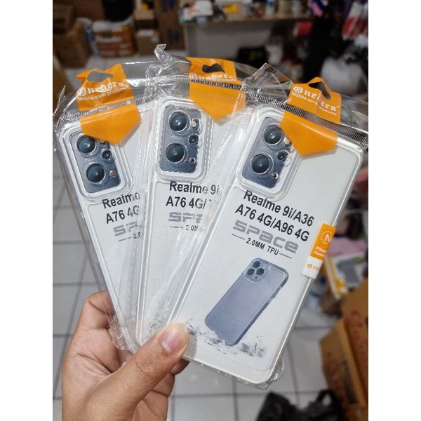 Softcase TPU Bening Transparan Oppo A36/A76 with Protect Camera