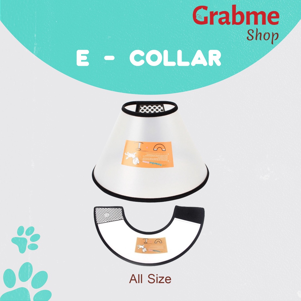 E - Collar / Corong Penutup Pelindung leher Kucing / Anjing dan hewan peliharaan All Size