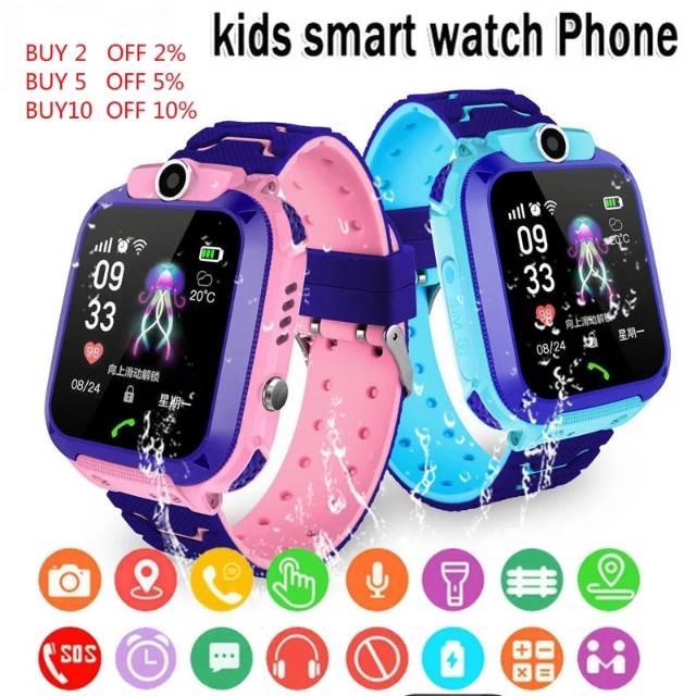 JAM TANGAN ANAK SMART WATCH PHONE KIDS Q12 TERMURAH
