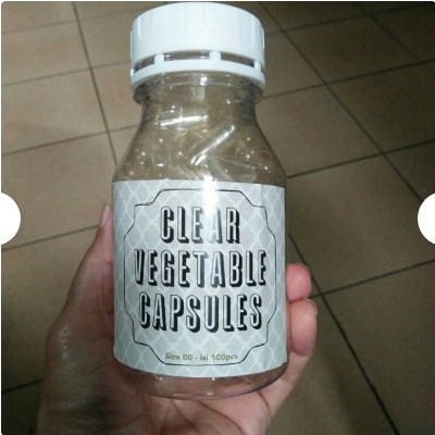 100% Halal vegetable capsule size 00 - veggie capsule essential oil Kapsul kosong isi 100
