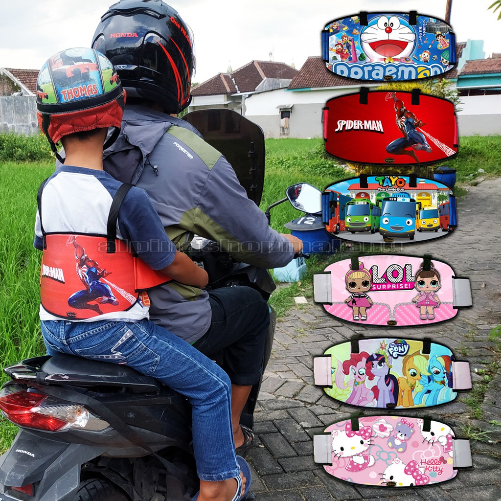SABUK BONCENG MOTOR / SABUK BONCENGAN ANAK DEPAN & BELAKANG / SABUK BONCENG PINGGANG