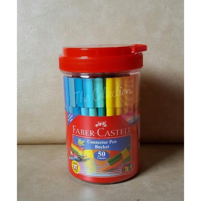 

(BISA COD) ATK0239FC 50 warna connector pen Faber Castell spidol 11150050CC ultah SPECIAL Kode 491