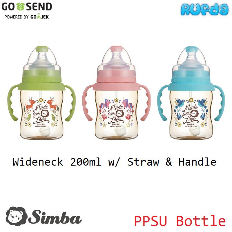 Simba PPSU Handle 200ml Wideneck Botol Susu Gagang Dorothy Wonderland