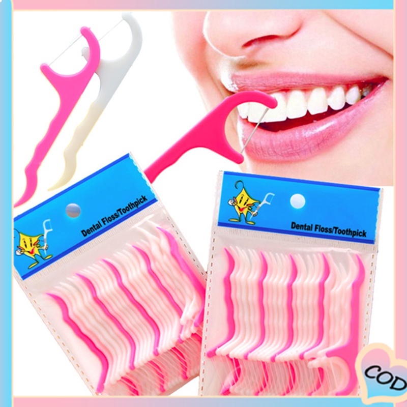 COD❤25pcs/set Benang Pembersih Gigi / Dental Floss Aone