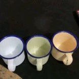 CANGKIR MUG ENAMEL POLOS BLIRIK BURIK / CANGKIR SENG CANGKIR KALENG ANTIK KUNO JADUL