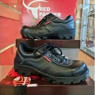 Sepatu Kerja Safety Pendek Tali Red Parker P181