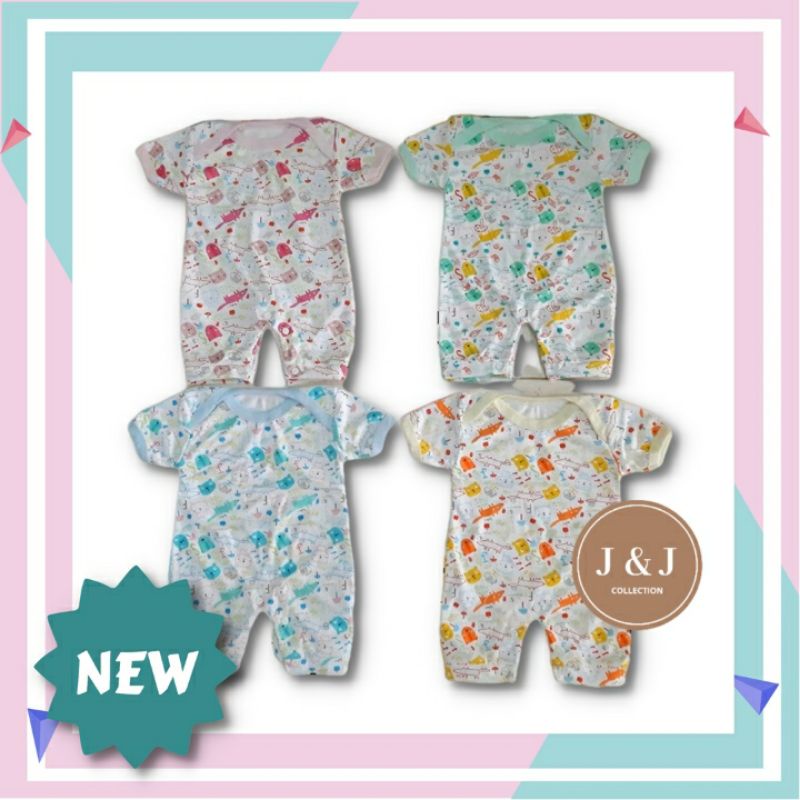 Romper Bayi Motif / Baju bayi boy &amp; girl (0-6 bulan)