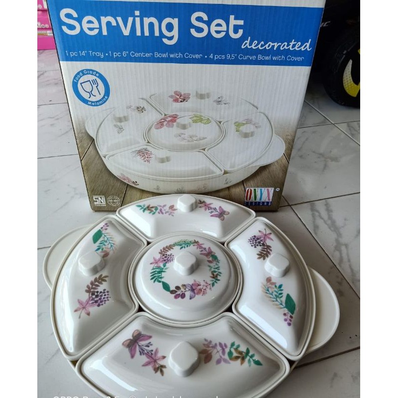 SERVING SET DEKORATED