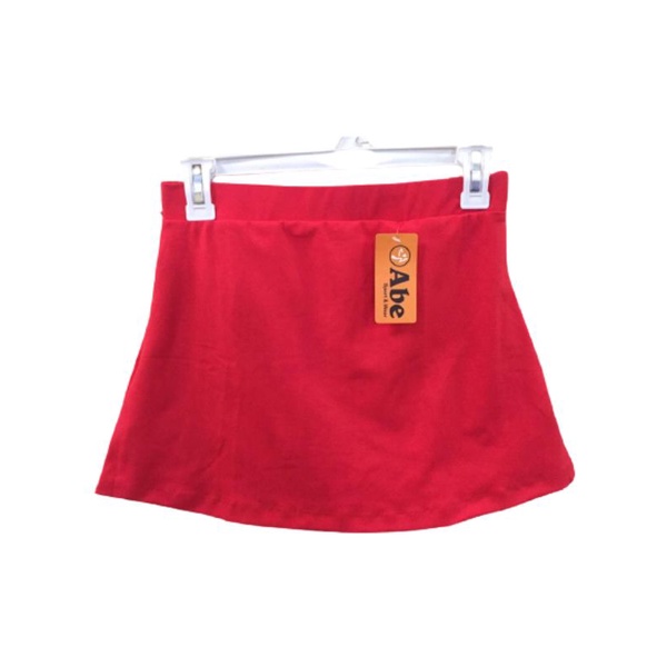 rok senam wanita/rok aerobik/rok olahraga/rok senam olahraga muathay aerobik yoga-Merah