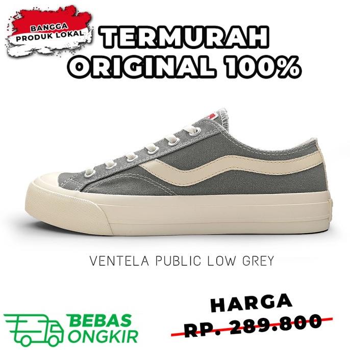 Ventela Public Low Grey - Ventela Shoes Original