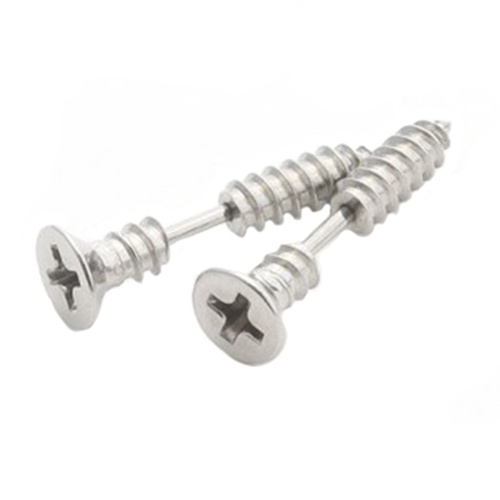 Hu Hu Hu Hu Hu Alat Bantu Pasang Kacamata♡ Anting Tusuk Bentuk Sekrup Bahan Stainless Steel Gaya Punk Gothic Untuk Unisex