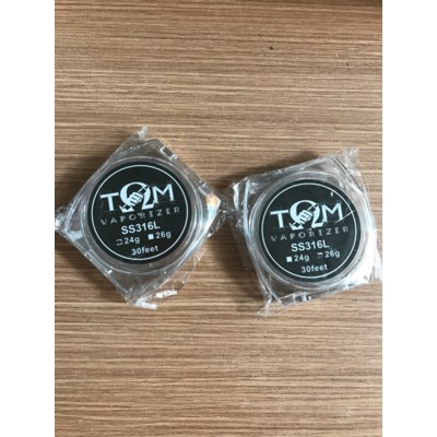 TOM WIRE SS316L 24G &amp; 26G VAPE VAPOR NOT GEEKVAPE KHANTAL A1