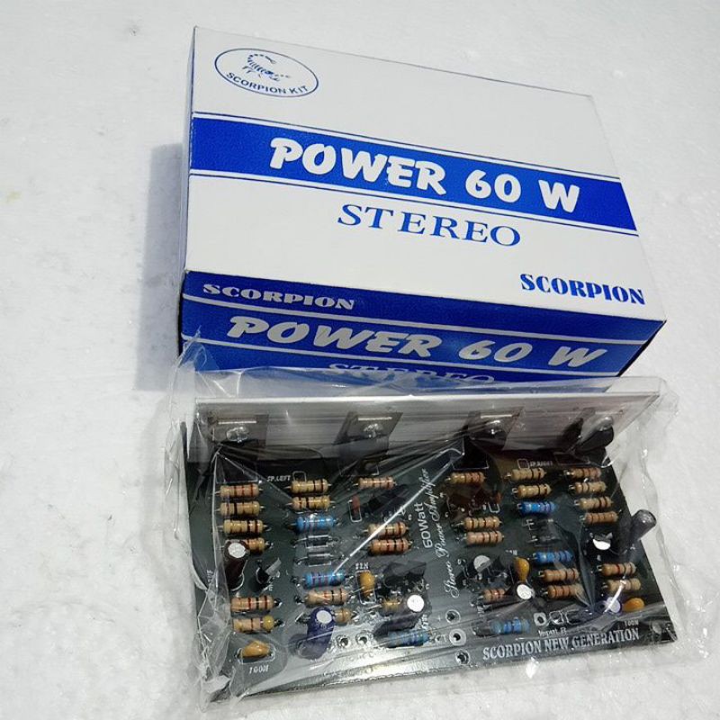 Kit Power Amplifier 60watt stereo