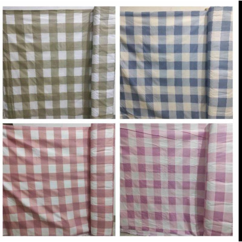 KAIN SPREI MICROTEX KATUN MOTIF EMILY KOTAK