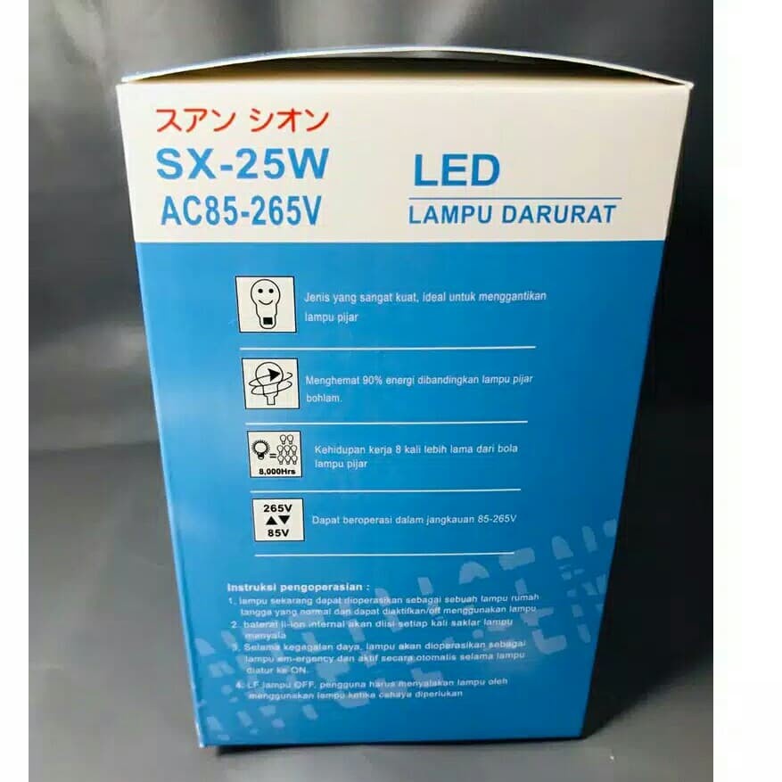 COD BOHLAM LAMPU EMERGENCY LED SX-25 WATT//BOHLAM AJAIB SENTUH NYALA//BOHLAM CERDAS SX-25 WATT//LAMPU DARURAT