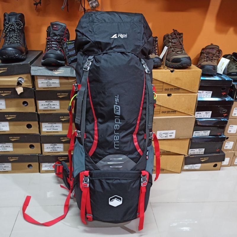 Tas Gunung Rei Merapi 70 Plus 5L Carrier Rei Merapi 75L Original