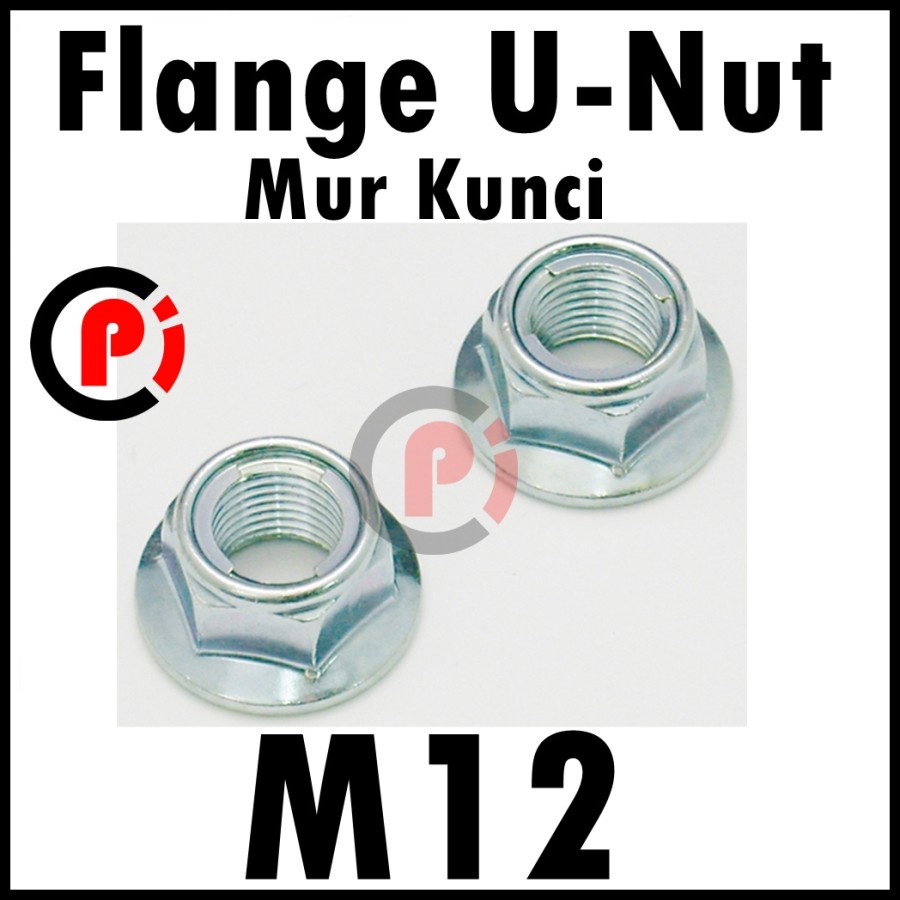 Mur Kunci Flange U-Nut M12 Mur Flanged 12 mm