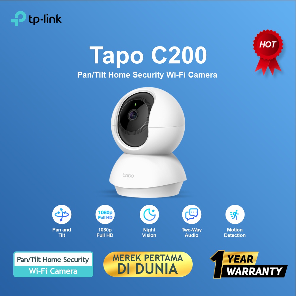 TP-LINK Tapo C200 Pan/Tilt Home Security Wi-Fi Camera