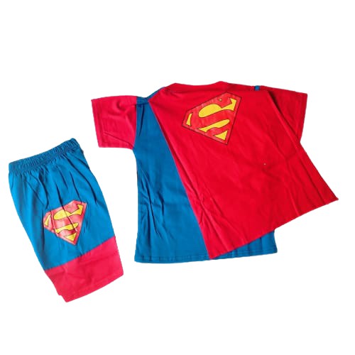 baju superman sayap stelan anaka ;laki laki