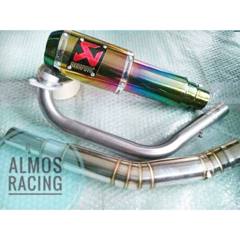 knalpot Akrapovic for Vixion Megapro Scorpio dll