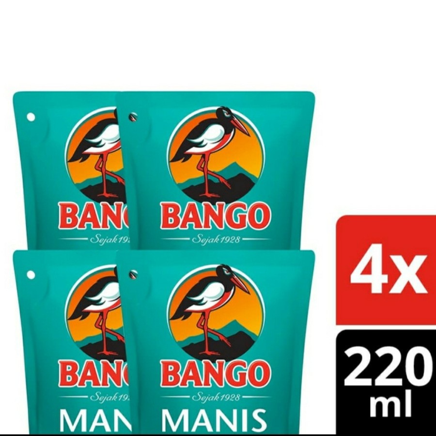 

Bango Kecap Manis 220 Ml Paket isi 4 Pouch Refill