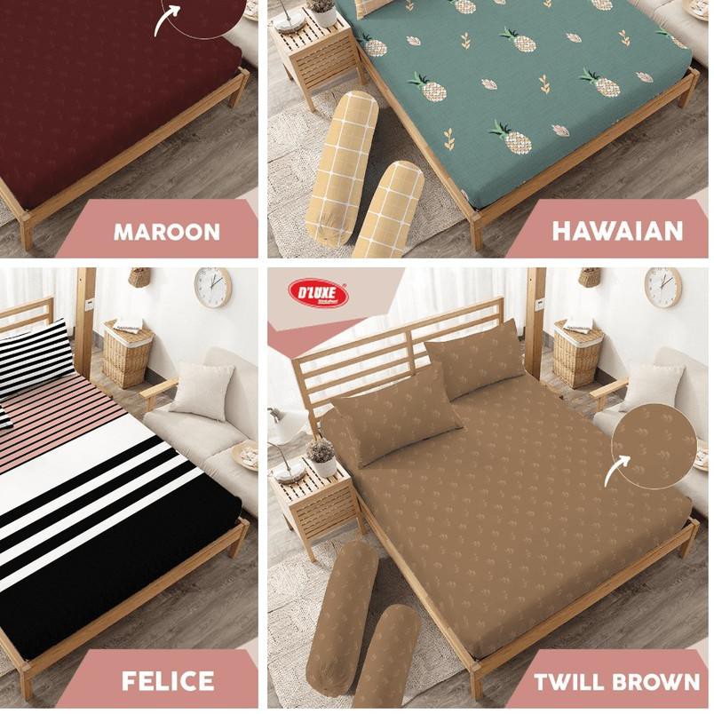 ➹ Sprei Kintakun D'luxe Uk.180 x 200 & Uk. 160 x 200 Tinggi 20 cm Bunny, Aurelia, Hazel, Caroline, E