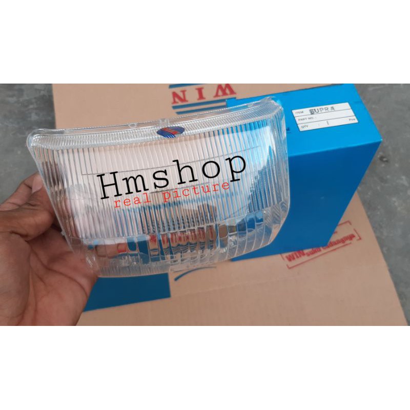 kaca mika lampu depan supra lama supra x lama supra 100 garis