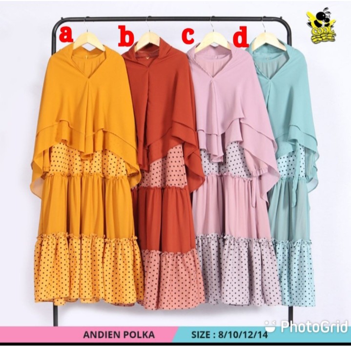 COOLBEE Gamis Andien Polka
