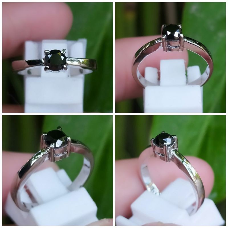 Cincin cwe/wanita Berlian Hitam