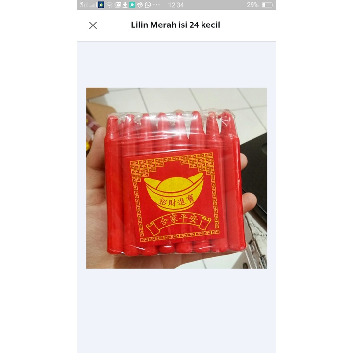 Jual LILIN SEMBAHYANG WARNA MERAH | Shopee Indonesia