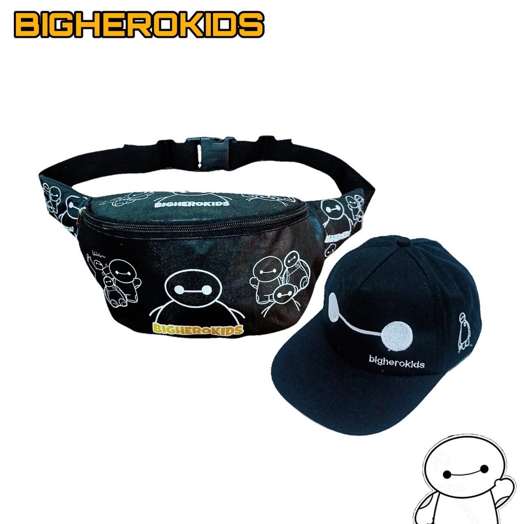 CIDOT_ID waistbag anak BAYMAX Vol.2 tas pinggang anak tas dan topi tas anak topi anak terbaru perempuan dan laki