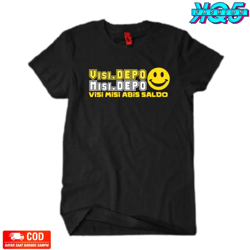Kaos Distro Murah Pria Wanita KAOS VISI DEPO MISI DEPO Kaos Slot Online Kaos Murah Kaos Keren