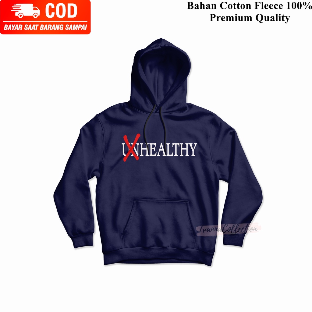 IvannaCollection Switer Hoodie Jumper Pria dan Wanita Unhealthy Jaket Hoodie Cowok Cewek Premium