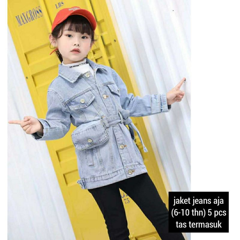 jaket jeans anak cewek import