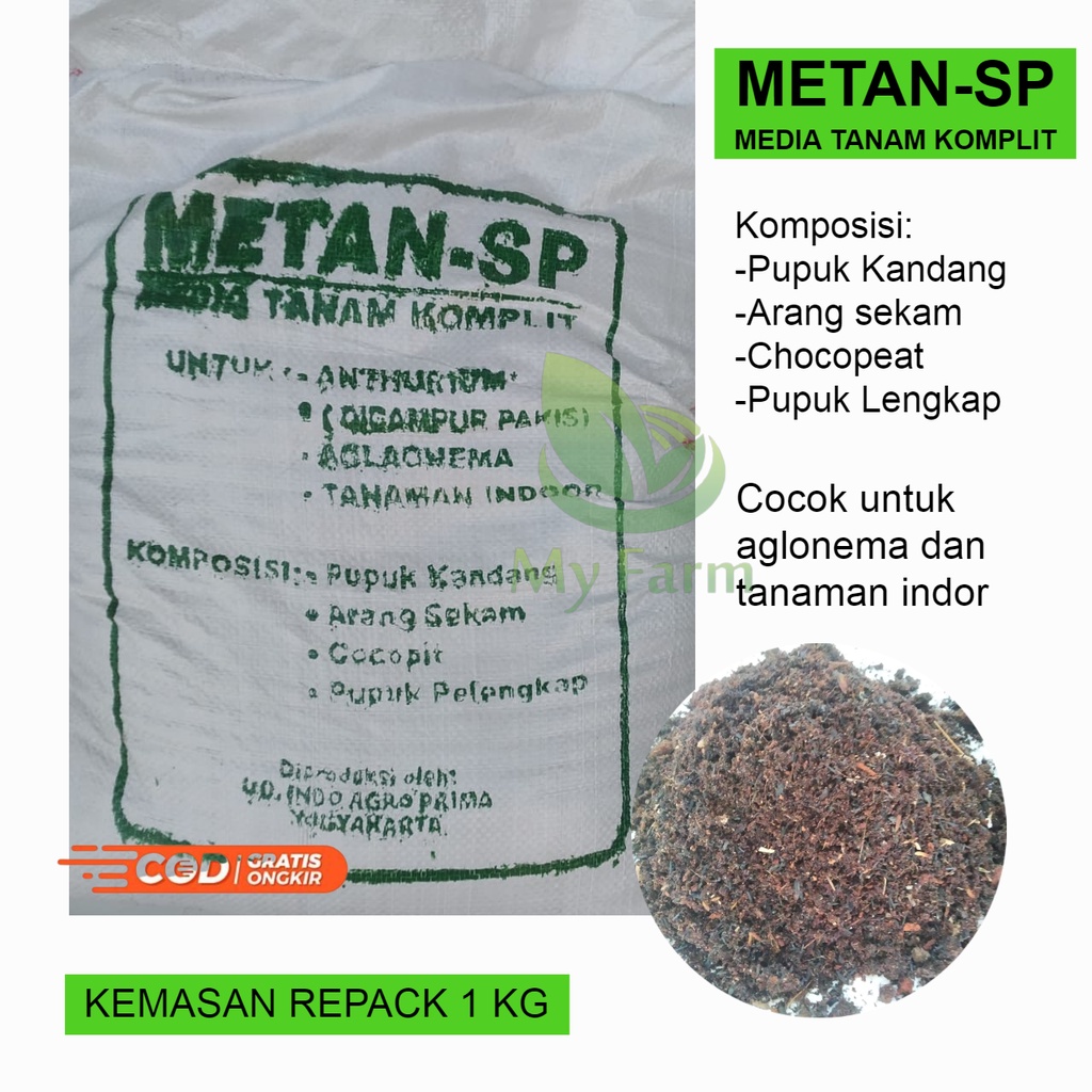 Jual Metan Sp Kemasan Repack 1 Kg Media Tanam Komplit Siap Pakai Untuk ...