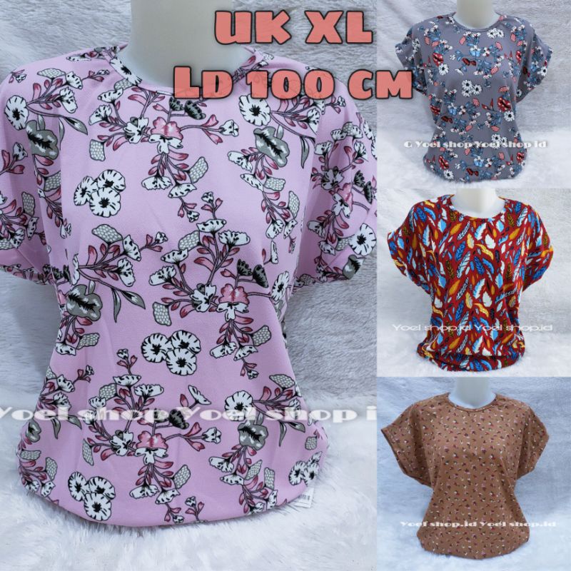 BAJU WANITA TERBARU UK XL LENGAN PENDEK VOXY