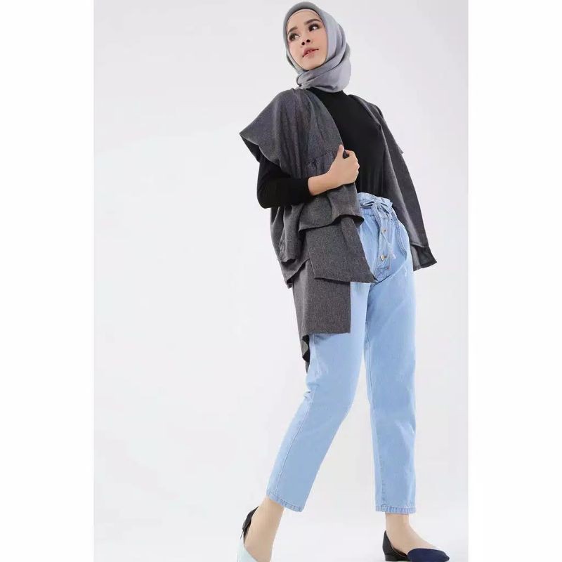 LOLA Boyfriend Jeans JUMBO Premium Kancing 3 / Ayunda Boyfriend Jeans