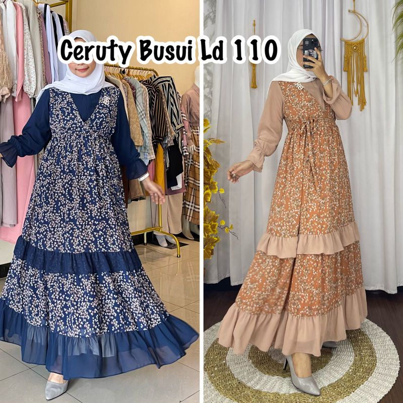 Gamis Ceruty Bunga