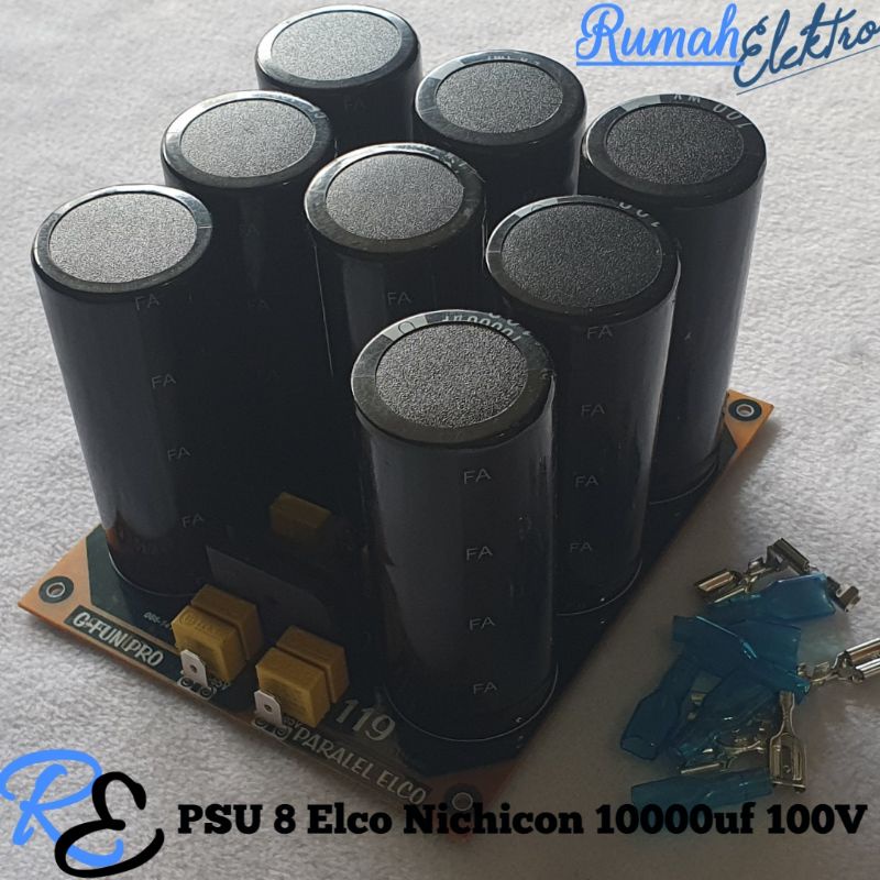 KIT PSU 8 Elco NICHICON 10000uf 100V
