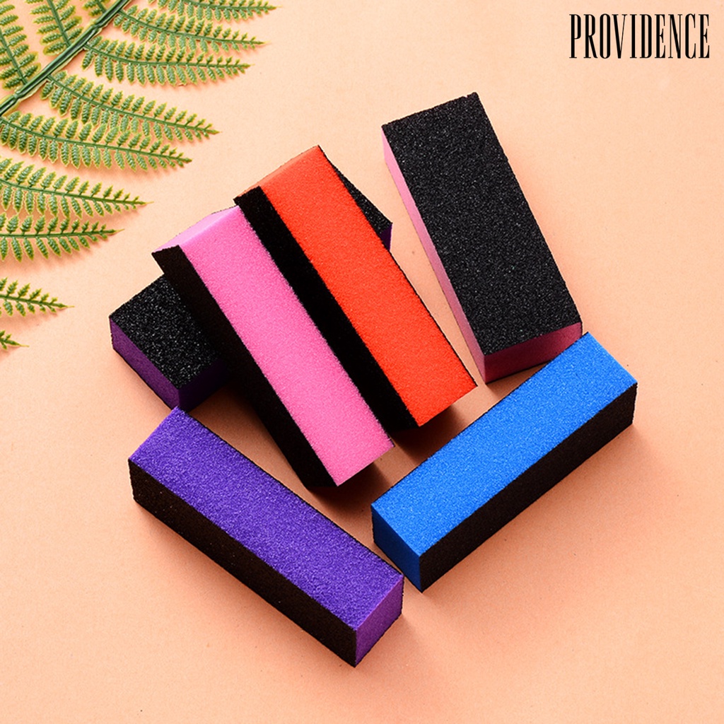 2 / 10 / 12 Pcs Alat Pengamplasan Blok Poles Kuku Multi Sisi Anti Abrasi Untuk Manicure Wanita