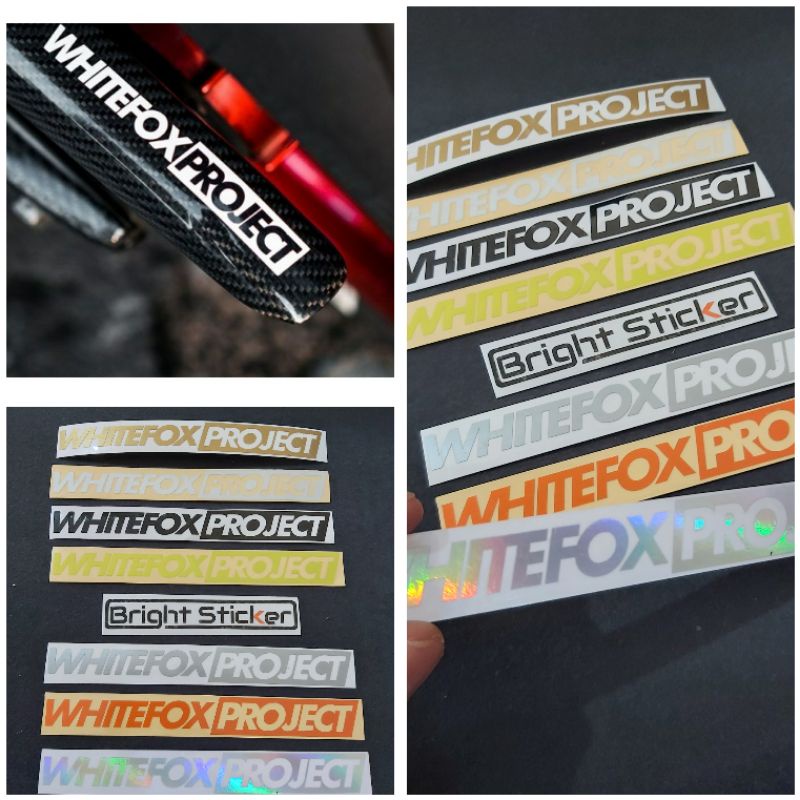 

STICKER WHITEFOXPROJECT CUTTING